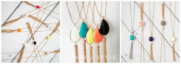 Reversible Fringe Necklaces