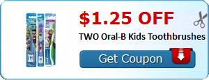 Kid toothbrush coupon