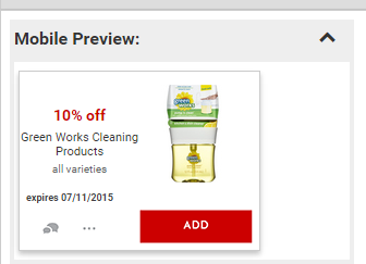 Green Works Cartwheel coupon at Target