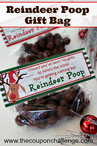 How to Make Reindeer Poop - Reindeer Poop Gift Bag