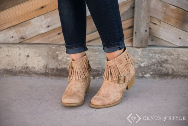 ankle boot with fringe sale