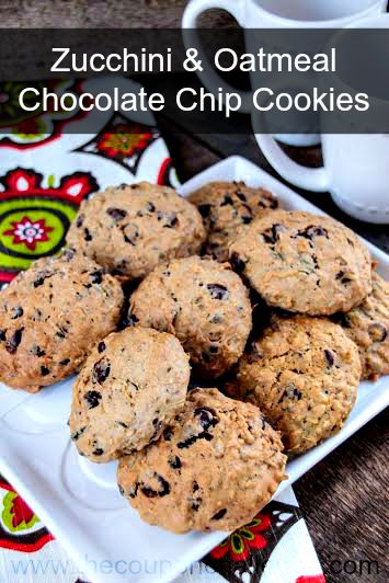 Zucchini & Oatmeal Dark Chocolate Chip Cookies Recipe