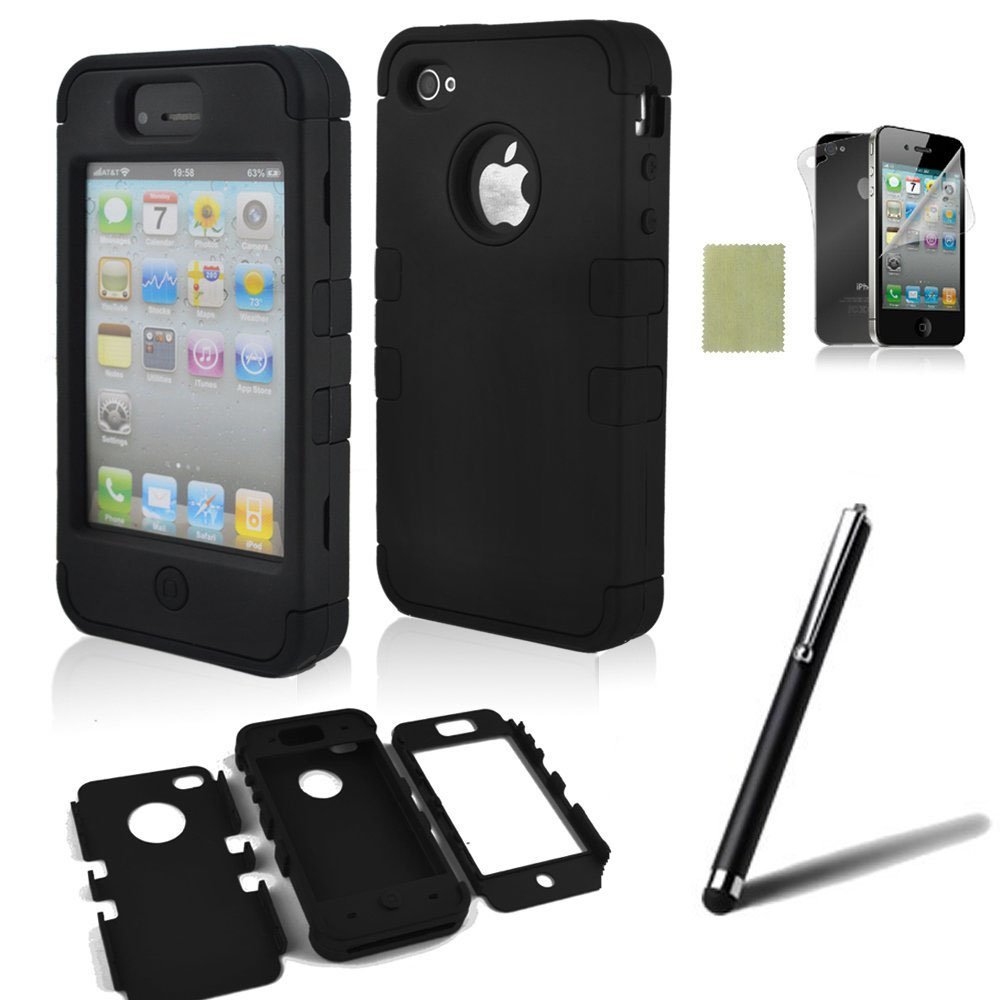 61RzRnueD4L._SL1000_phone 4 & 4s Protective Cover with Accessories