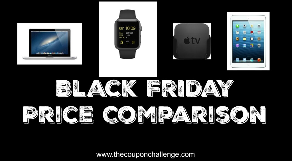 Apple Product Black Friday Price Comparison