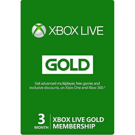 3 Month Xbox Live Gold Membership