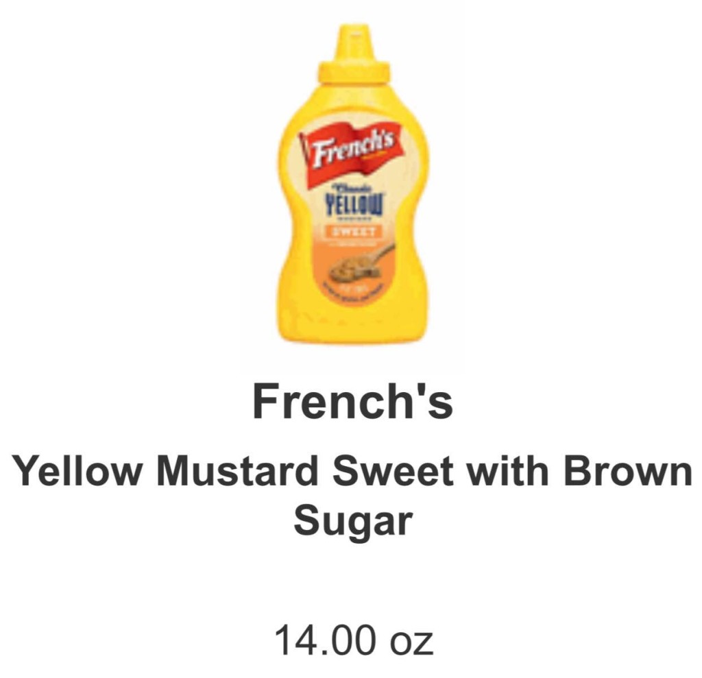 French's Yellow Sweet Mustard Just $0.29 at Farm Fresh! - The Coupon ...