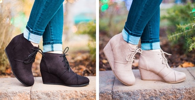 Suede Wedges