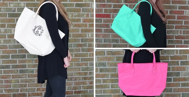Monogrammed Spring Purses