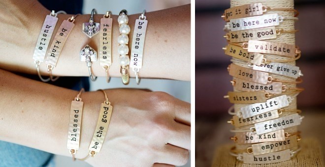 Stamped Bar Bracelets