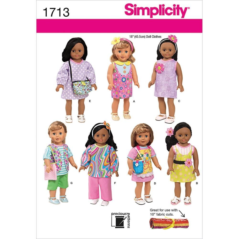 18-Inch Doll Clothes Sewing Pattern