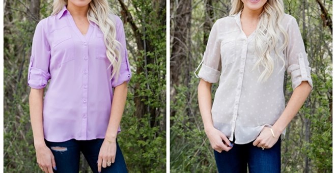 Chiffon Button Up
