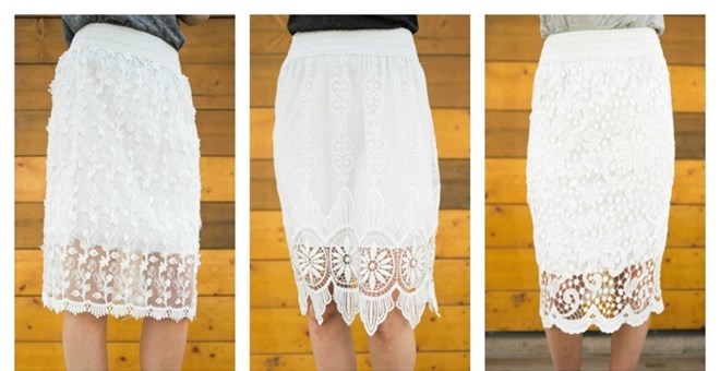 Lace Pencil Skirts