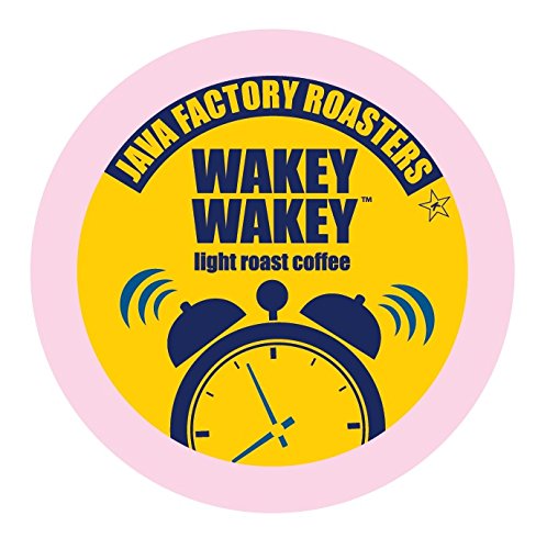 Java Factory Single Cup Coffee for Keurig K Cup Brewers, Wakey Wakey Light Roast, 24 Count