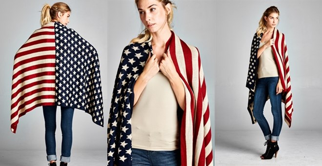 Patriotic American Flag Throw Wrapup