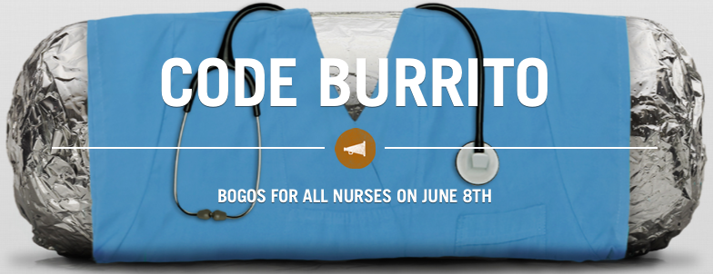 Chipotle Nurses Day Freebie