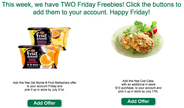 Farm Fresh freebies July