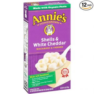 Annie's Shells & White Cheddar Macaroni & Cheese 6 oz. Box (Pack of 12)