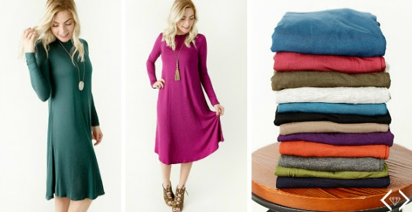 Long Sleeve Swing Dress