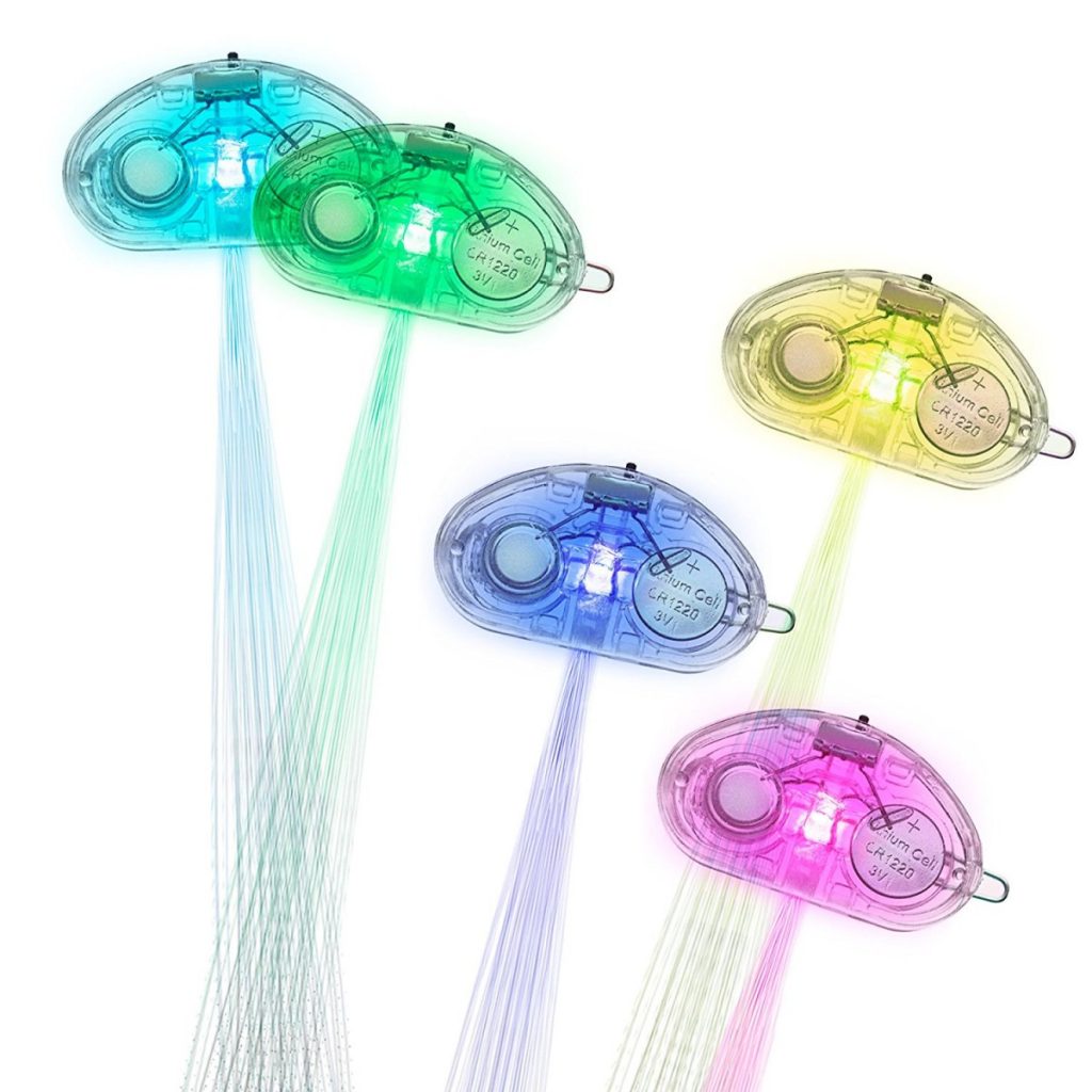 Etekcity LED Color Changing Fiber Optic Hair Barrettes
