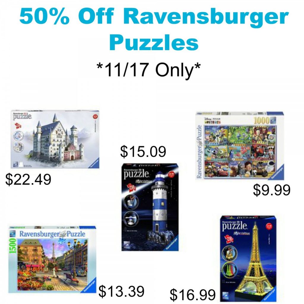 amazon 50 off ravensburger puzzles - fortnite double helix code amazon