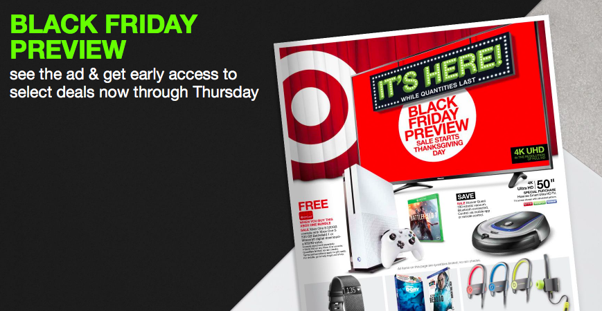 Target Black Friday Preview Deals