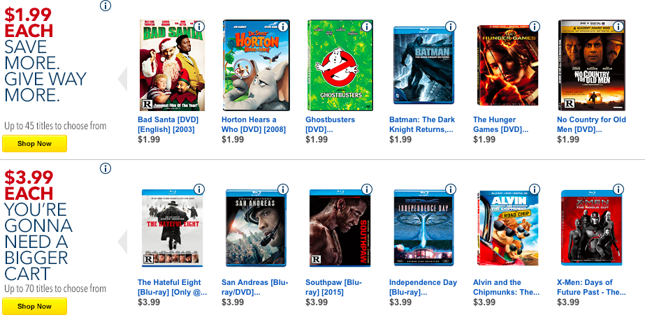 $1.99 movies at Best Buy