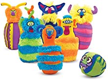 Melissa & Doug Monster Plush 6-Pin Bowling Game With Carrying Case