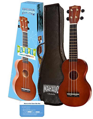 Mahalo Rainbow Series Soprano Ukulele Starter Pack