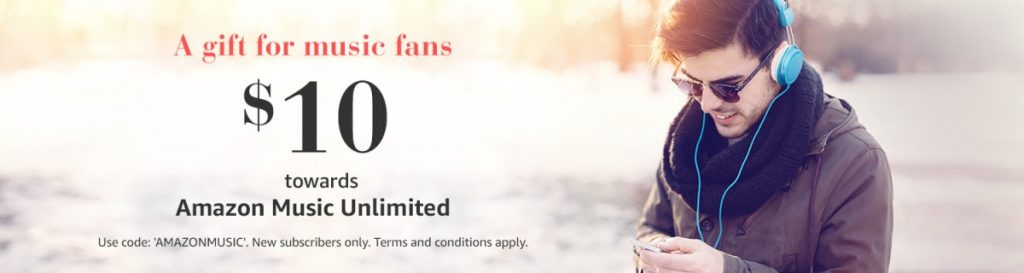 $10 Gift from Amazon Music Unlimited
