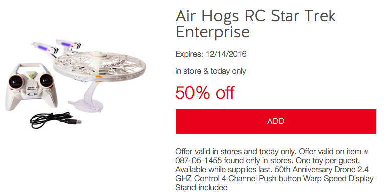 Air Hogs RC Star Trek Enterprise