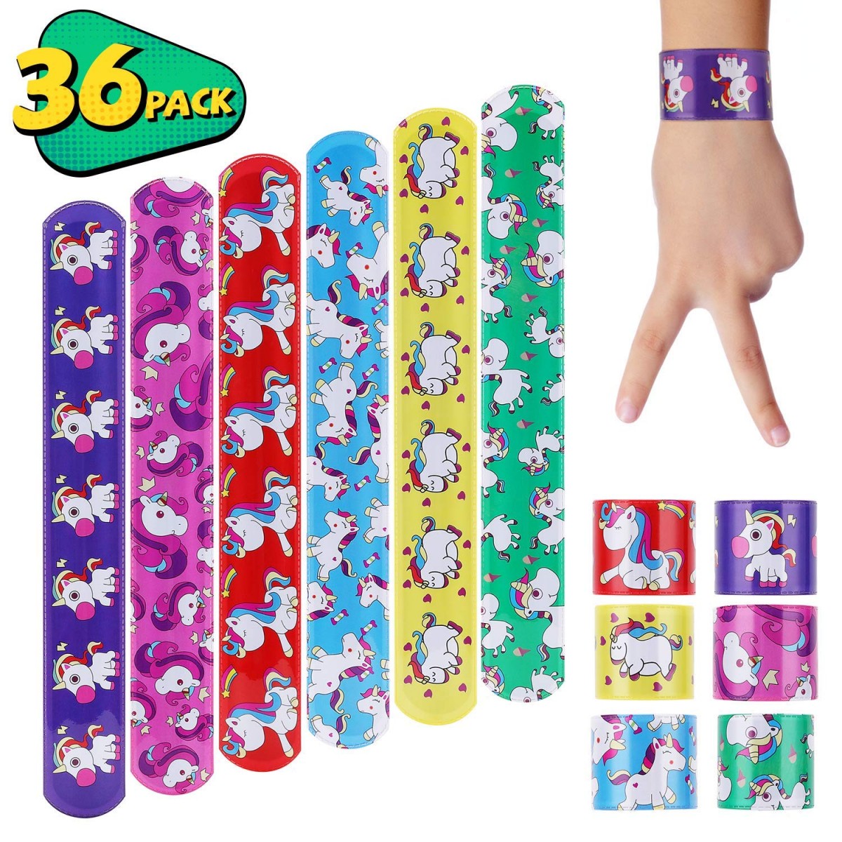unicorn plush slap bracelet