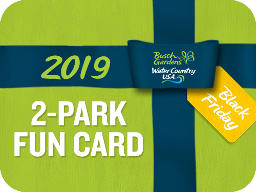 Busch Gardens Williamsburg 2019 2 Park Fun Card 50 Off Ends 11